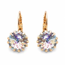 Auskarai moterims DiamondSky „Vintage VI (White Patina)“ su Swarovski kristalais