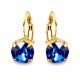 Серьги «Великолепие (Sapphire)» с кристаллами Swarovski®