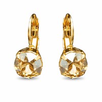 Earrings “Glory (Golden Shadow)” created with Crystals by Swarovski®