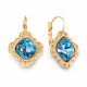 Earrings “Nostalgia III (Aquamarine Blue)” created with Crystals by Swarovski®