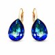 Auskarai „Crystal Drop II (Bermuda Blue)“ su Swarovski® kristalais