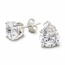 Sidabriniai auskarai moterims DiamondSky „Juno“ su Swarovski kristalais