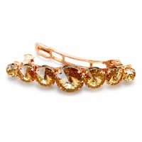 Plaukų segtukas moterims DiamondSky „Vortex (Golden Shadow)“ su Swarovski® kristalais