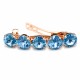 Segė moterims DiamondSky „Glare (Aquamarine)“ su Swarovski kristalais