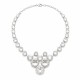 Kaklo papuošalas moterims DiamondSky „Bohemia (Sidabrinė)“ su Swarovski kristalais