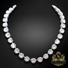 Kaklo papuošalas moterims DiamondSky „Classic“ su Swarovski kristalais