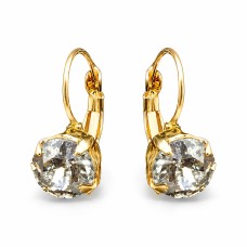 Серьги «Великолепие (Silver Patina)» с кристаллами Swarovski®