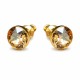 Серьги «Классика (Golden Shadow)» с кристаллами Swarovski®
