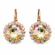 Серьги «Ослепительный Блеск III (Luminous Green)» с кристаллами Swarovski®