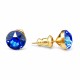 Серьги «Классика (Sapphire)» с кристаллами Swarovski®