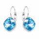 Earrings “Glare IV” (Aquamarine Blue) dazzling with Crystals by Swarovski®