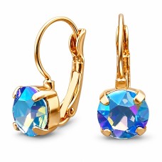 Серьги «Великолепие (Light Sapphire Shimmer)» с кристаллами Swarovski®