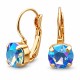 Серьги «Великолепие (Light Sapphire Shimmer)» с кристаллами Swarovski®