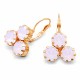 Earrings “Crystal Lady II” (Rose Water Opal) dazzling with Crystals by Swarovski®