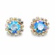Earrings “Glory III (Light Sapphire Shimmer)” created with Crystals by Swarovski®