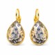 Earrings “Crystal Drop (Rose Patina)” created with Crystals by Swarovski®