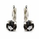 Auskarai moterims DiamondSky „Glory (Silver Night)“ su Swarovski kristalais