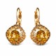 Earrings “Vintage IV (Golden Shadow)” created with Crystals by Swarovski®