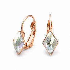 Auskarai moterims DiamondSky „Crystal Rhombus IV“ su Swarovski kristalais