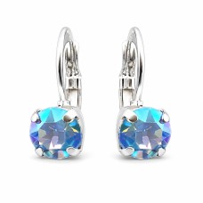 Серьги «Великолепие (Sapphire Shimmer)» с кристаллами Swarovski®