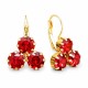 Серьги «Кристальная Леди II (Scarlet)» с кристаллами Swarovski®