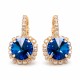 Серьги «Кларис VII (Sapphire)» с кристаллами Swarovski®