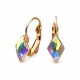 Auskarai „Crystal Rhombus IV (Aurora Borealis)“ su Swarovski® kristalais