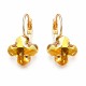 Earrings “Byzantine Cross” (Metallic Sunshine) embellished with Crystals by Swarovski®