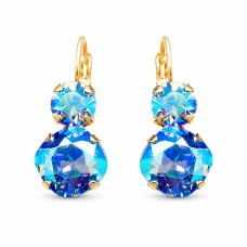 Серьги «Ослепительный Блеск VI (Light Sapphire Shimmer)» с кристаллами Swarovski®