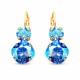 Earrings “Glare VI (Light Sapphire Shimmer)” created with Crystals by Swarovski®