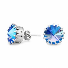 Серьги «Винтаж VII (Light Sapphire Shimmer)» с кристаллами Swarovski®