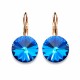 Серьги «Кларис II (Bermuda Blue)» с кристаллами Swarovski®