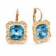 Earrings “Nostalgia (Aquamarine Blue)” created with Crystals by Swarovski®