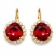 Earrings “Glare III (Scarlet)” created with Crystals by Swarovski®