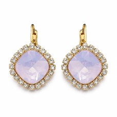 Серьги «Ослепительный Блеск III (Rose Water Opal)» с кристаллами Swarovski®