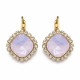 Earrings “Glare III (Rose Water Opal)” created with Crystals by Swarovski®