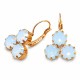 Серьги «Кристальная Леди II (Air Blue Opal)» с кристаллами Swarovski®