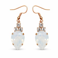 Серьги «Леонора (White Opal)» с кристаллами Swarovski®