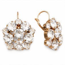 Серьги «Роскошь» с кристаллами Swarovski®