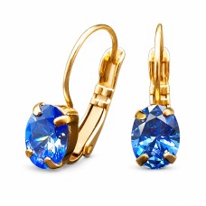 Auskarai „Baroque Mirror II (Fancy Blue)“ su Swarovski® kristalais