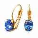 Earrings “Baroque Mirror II (Fancy Blue)” created with Crystals by Swarovski®