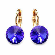 Auskarai moterims DiamondSky „Clarice II (Majestic Blue)“ su Swarovski kristalais