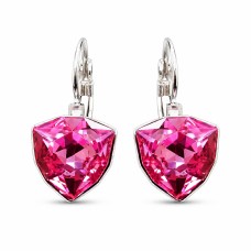 Серьги «Бермудский Треугольник (Rose)» с кристаллами Swarovski®