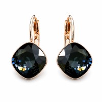 Серьги «Ослепительный Блеск IV (Graphite)» с кристаллами Swarovski®