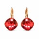 Серьги «Ослепительный Блеск IV (Padparadscha)» с кристаллами Swarovski®
