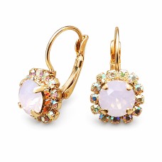 Серьги «Великолепие II (Rose Water Opal)» с кристаллами Swarovski®