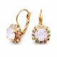 Auskarai „Glory II (Rose Water Opal)“ su Swarovski® kristalais