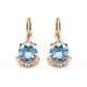 Earrings “Glory III (Aquamarine Blue)” created with Crystals by Swarovski®