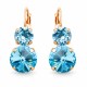 Серьги «Кларис VIII (Aquamarine Blue)» с кристаллами Swarovski®