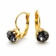 Auskarai „Glory V (Silver Night)“ su Swarovski® kristalais